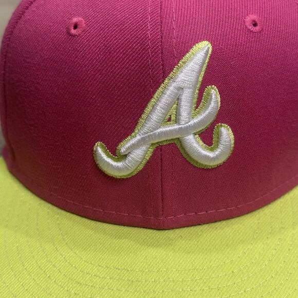 New Era Atlanta Braves Topperz Hat World Series 1995 59Fifty 7 1/4 Exclusive EUC - Picture 3 of 8